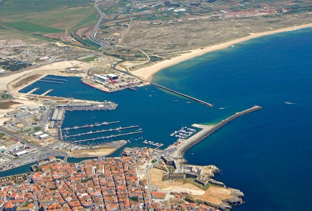 Image of Peniche Portugal form areal view