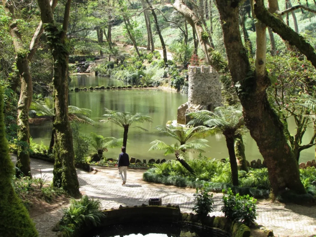 image of beautiful Sintra-Cascais natural park in Portugal