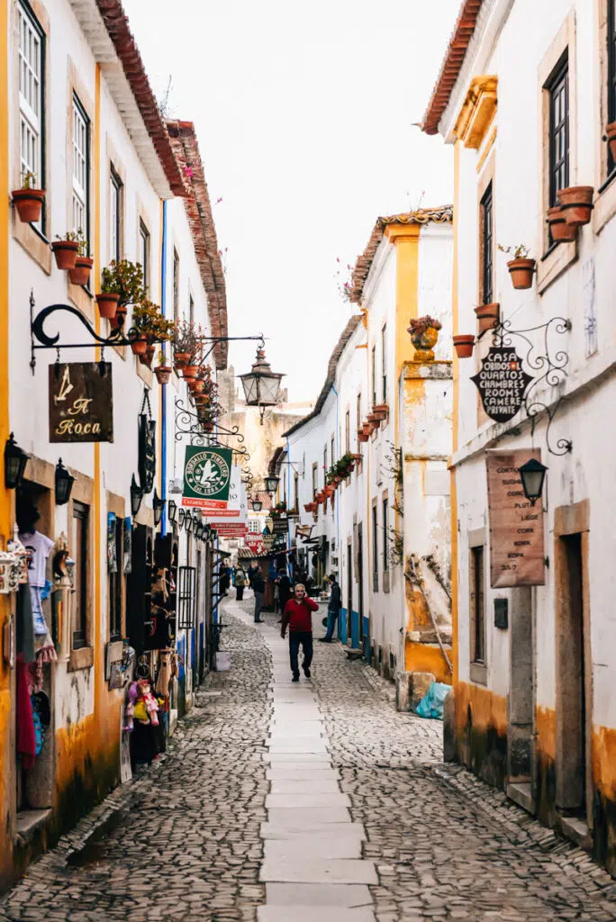 image of a quaint street in Ódidos Portugal