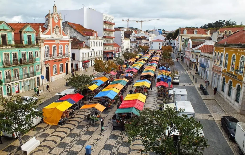 image of Praça da Fruta in Caldas da Rainha Portugal